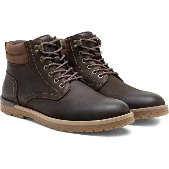 👑Men's Chukka Hiking Boots Dark Brown Waterproof Casual Lace Up Comfort Shoes